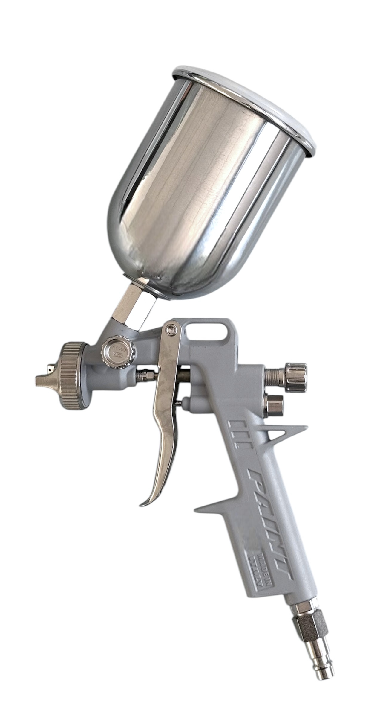 Push-in fitings: Aluminium spray gun higher tank 0.5 l 1,2 (200)