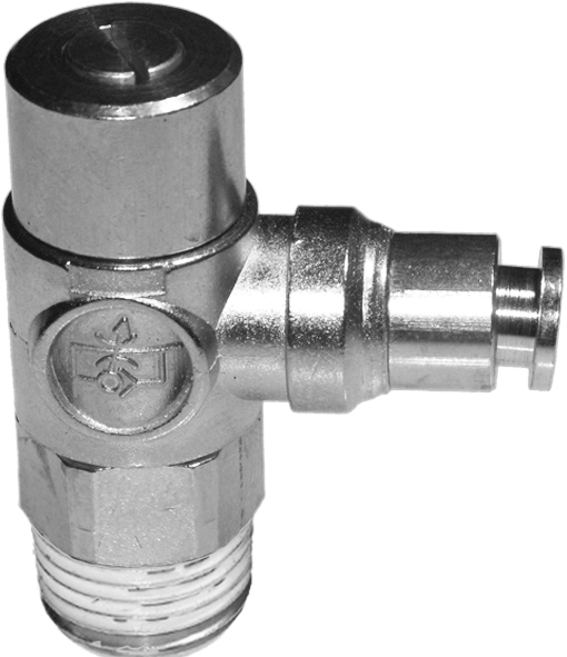 Spiediena regulatora piederums: Valve speed regulator M1/8" D4 - kg 0.038
