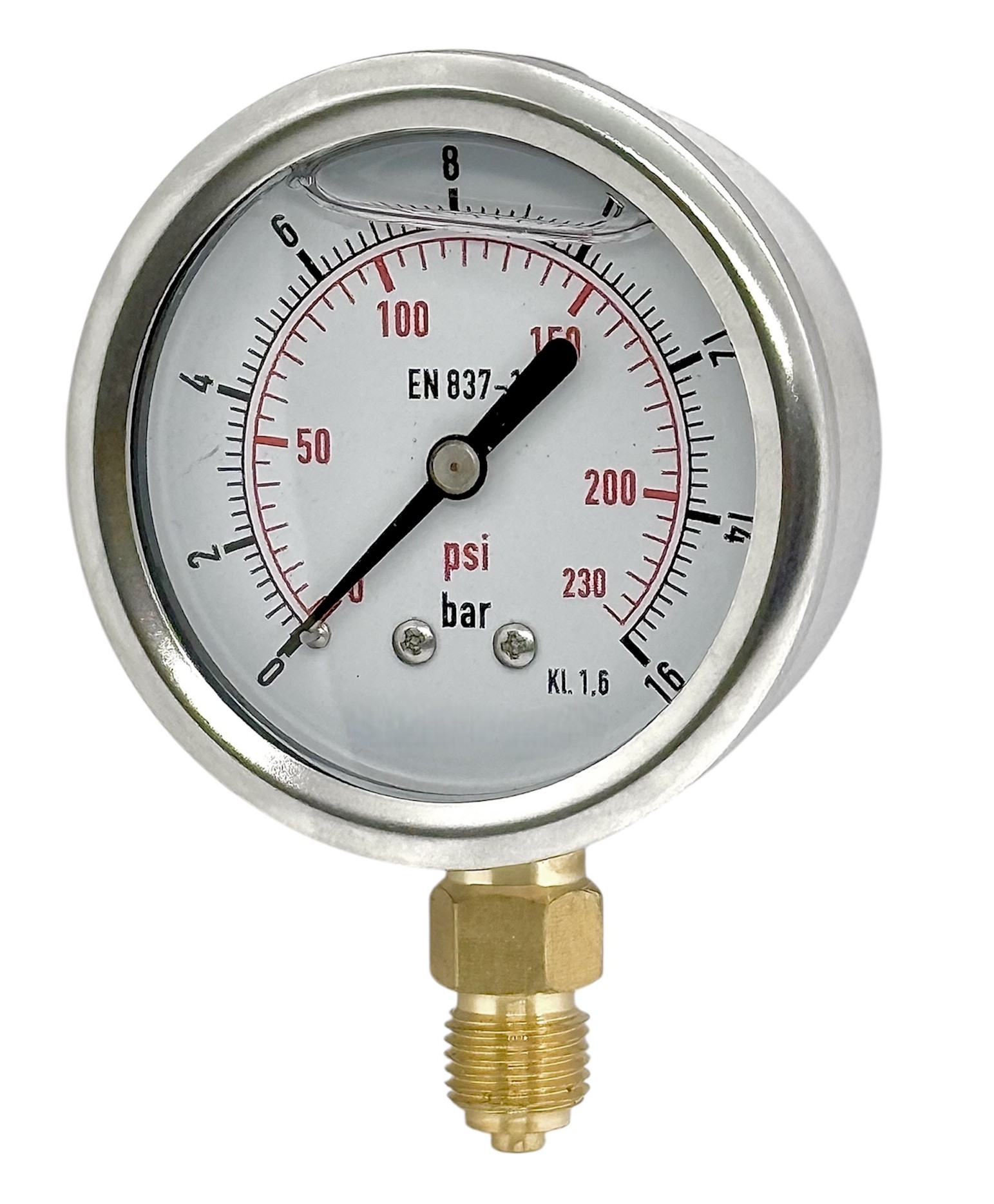 Manometra piederums: Pressure gauge
