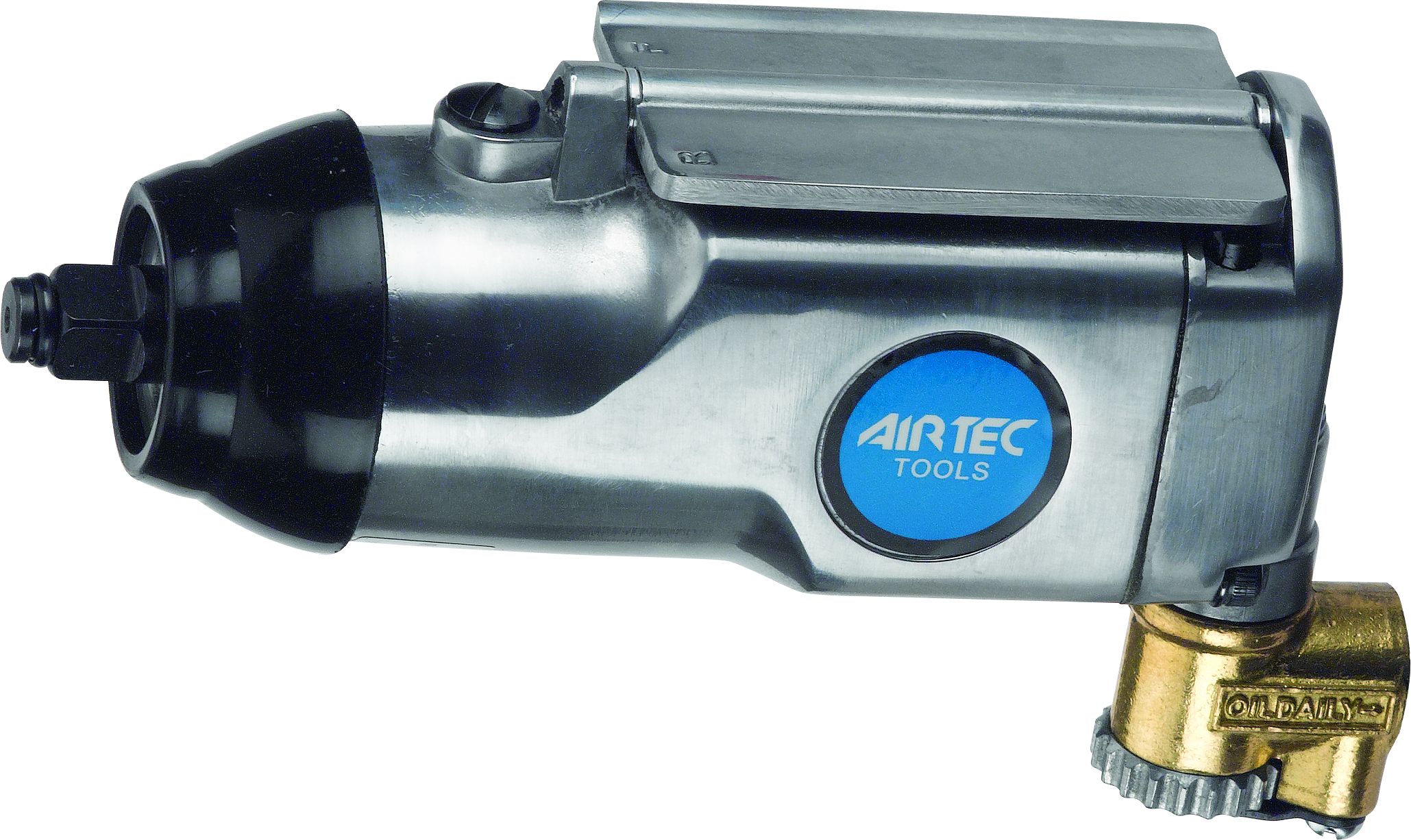 491/P - 3/8” light straight impact wrench, equipped with air regulator and rocking dog impact mechanism