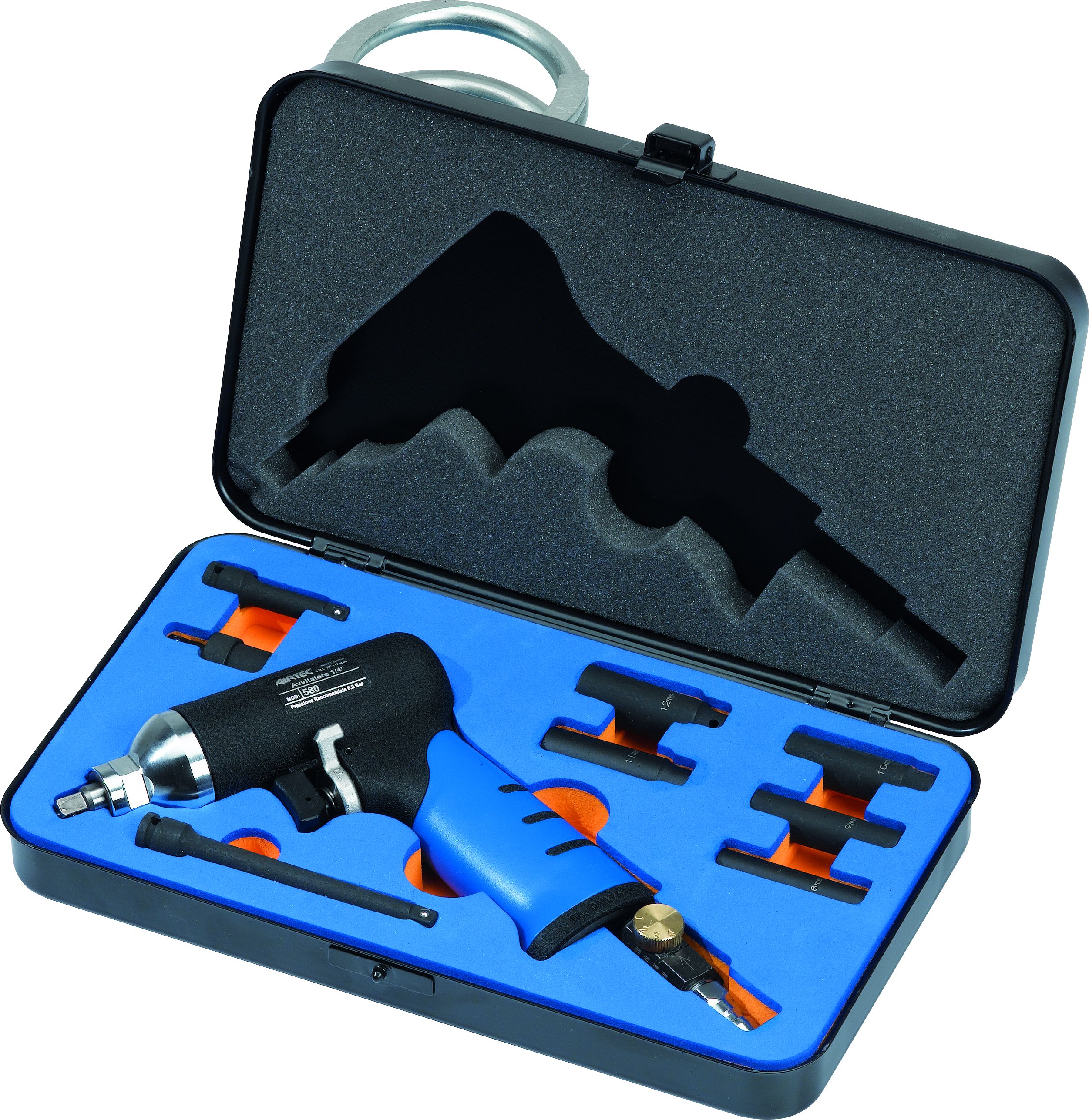 580 - Low torque 1/4” impact wrench, for diesel glow plug removal, with rocking dog impact mechanism