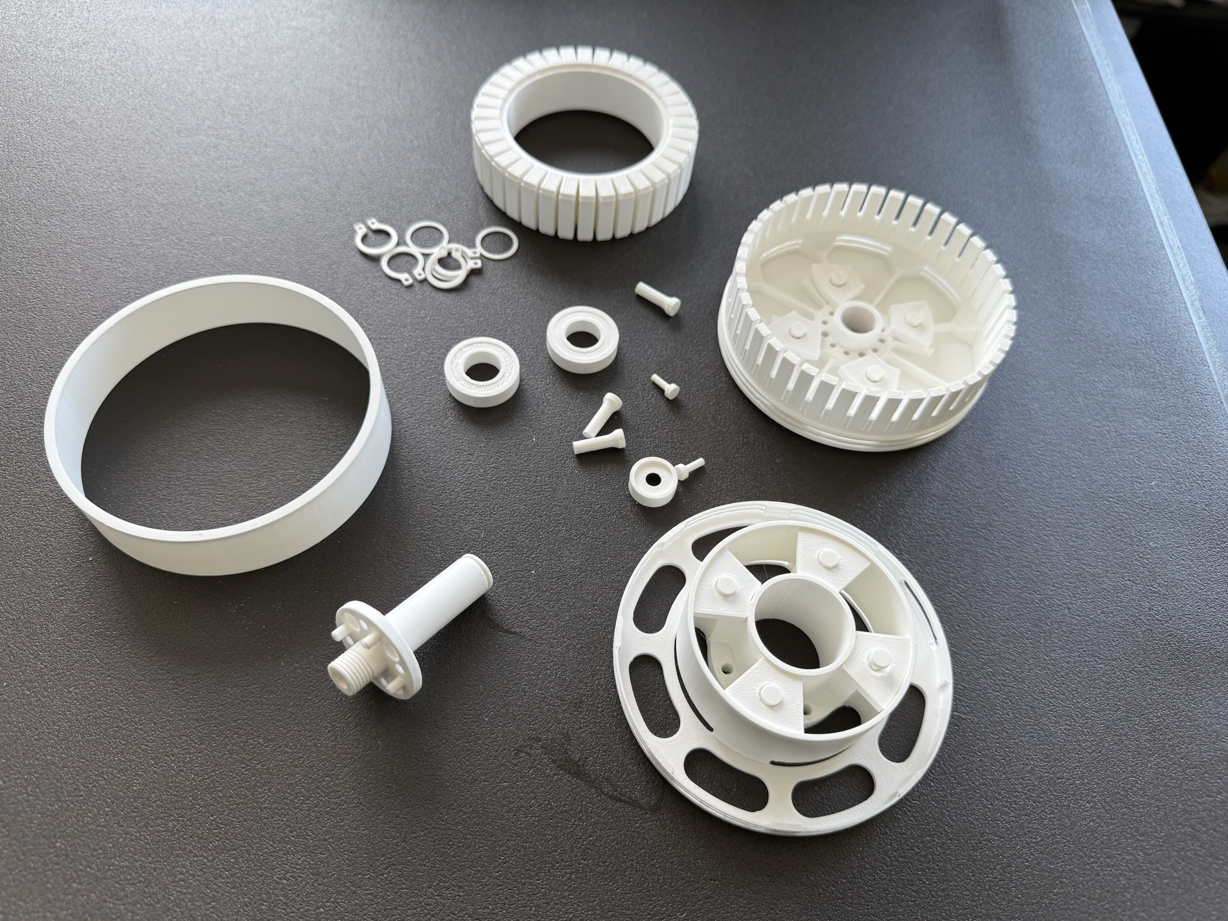 Close-up of industrial 3D printing in progress